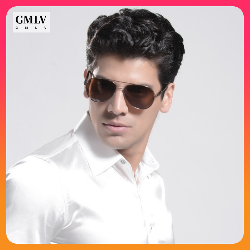 Gmlv kính photochromic cho nam giới kính râm phân cực nam lái kính râm cả ngày lẫn đêm