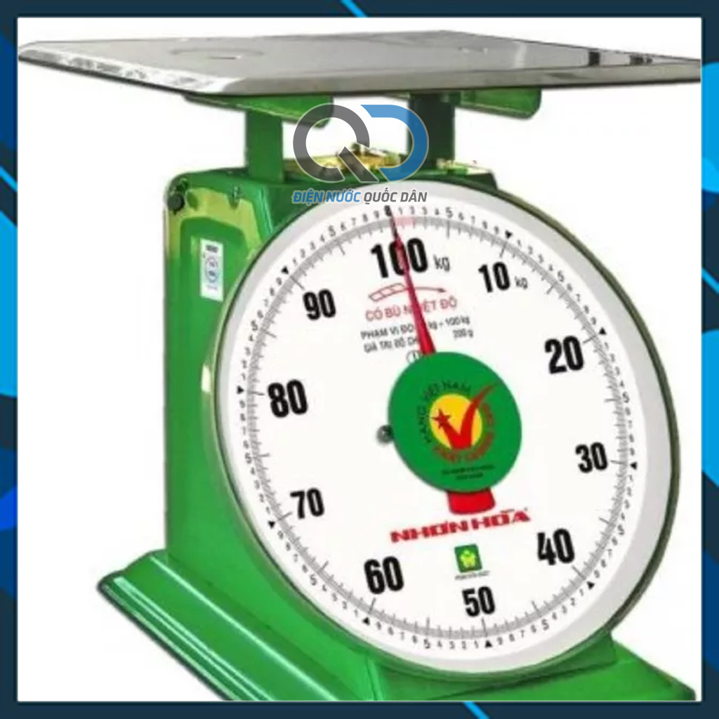Cân đồng hồ lò xo nhơn hoà 60kg - 100kg - bảo hành chính hãng - mới 100%