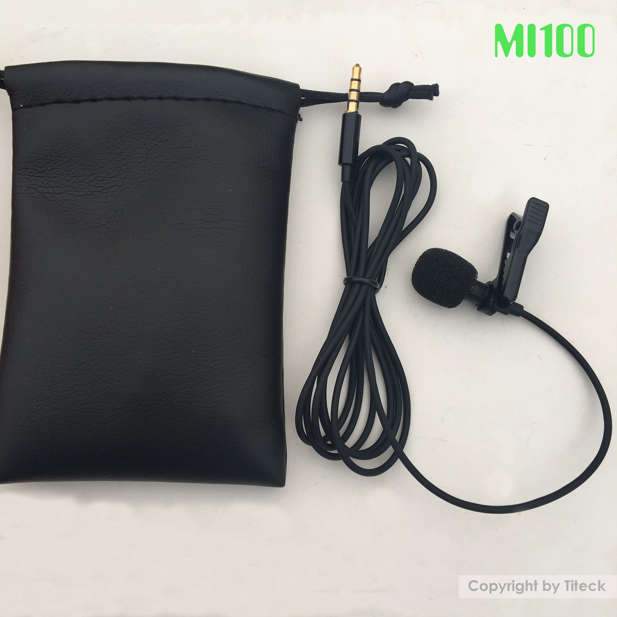 Micro kẹp áo thu âm đơn dùng cho điện thoại, máy tính bảng MI100