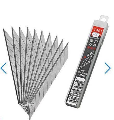 [HCM]Lưỡi dao rọc giấy thông dụng chất lượng SDI 1361 30º  9mm (10 cái / Hộp) mua 10 hộp tặng 1 hộp