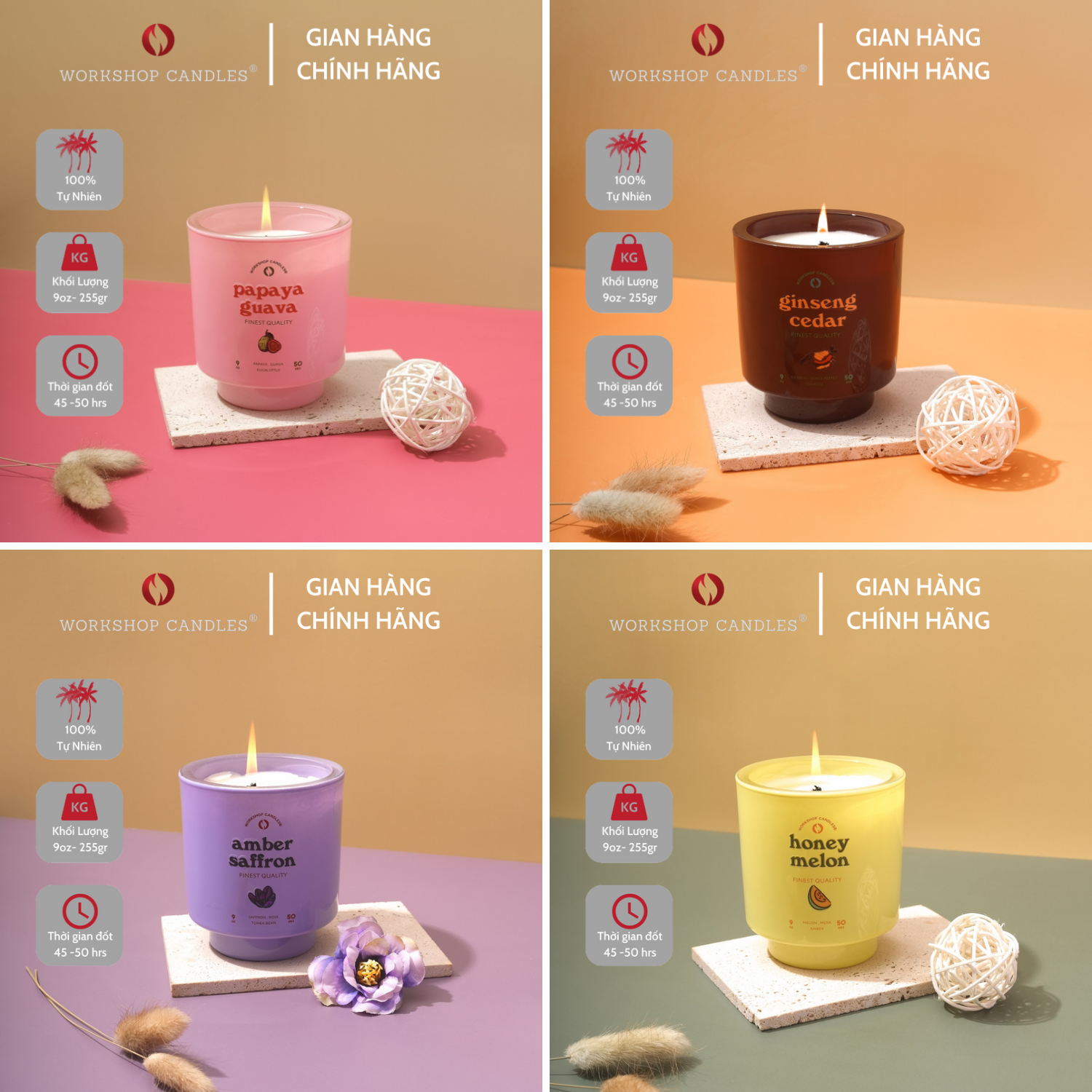 BST Nến thơm 9oz Summer 2023 Collection - Workshop Candles