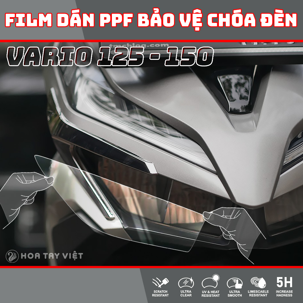 PPF Miếng dán chóa đèn xe Vario cao cấp chống trầy xước chóa đèn vario