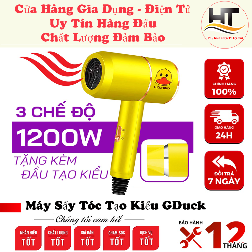Máy sấy tóc tạo kiểu chuyên nghiệp gduck - công suất lớn 2800w - máy sấy chuyên dụng cho salon