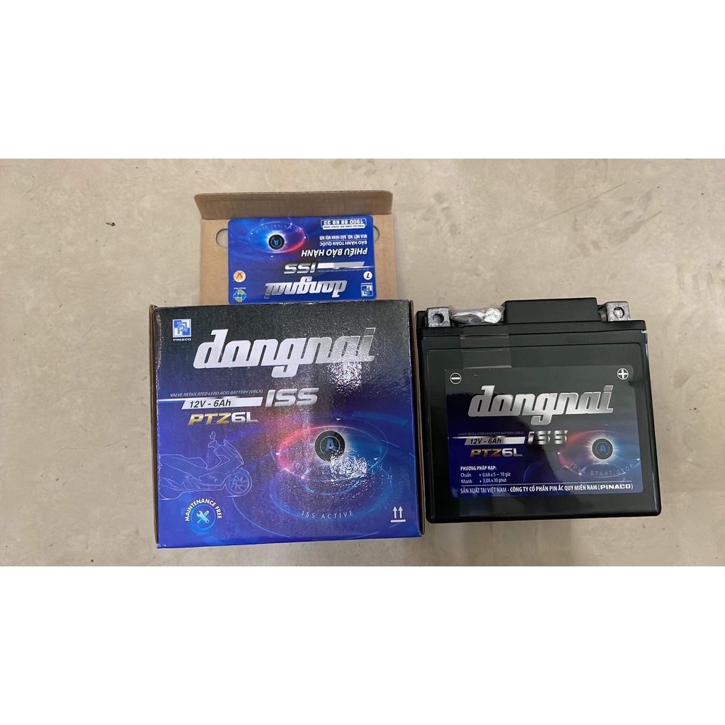 ⚡️Ắc Quy Đồng Nai PTX6HL 12V - 5Ah Cho Xe Honda, Yamaha, Suzuki Chính Hãng