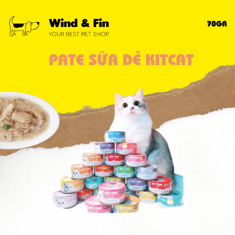 Pate Cho Mèo KitCat Thịt Gà và Sữa Dê 70g