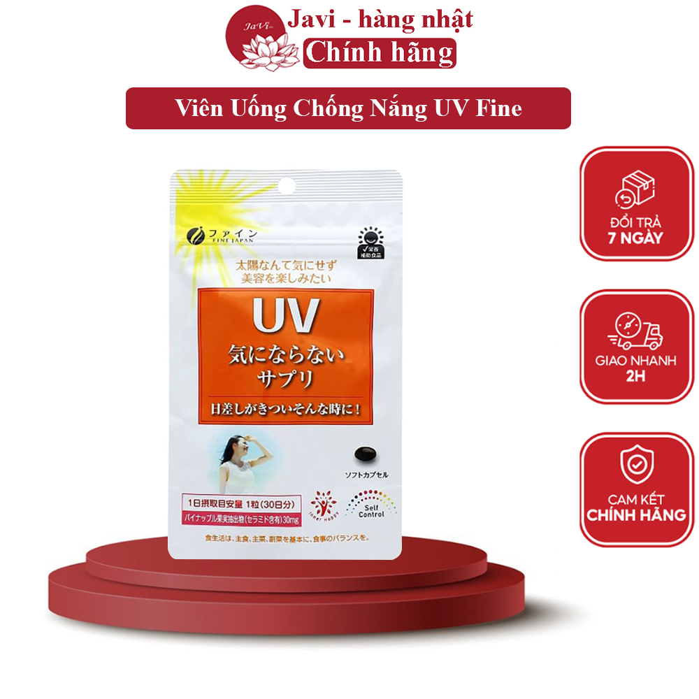 Viên uống chống nắng uv fine nhật bản 30 viên uv fine japan