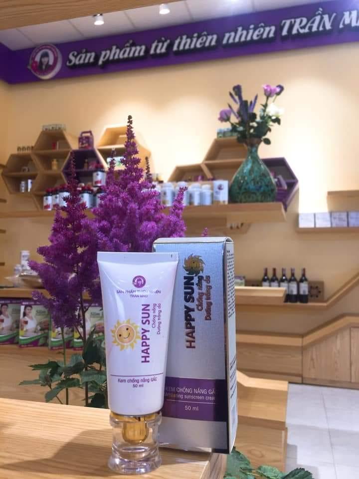 Kem chống nắng happy sun trần mao 50spf