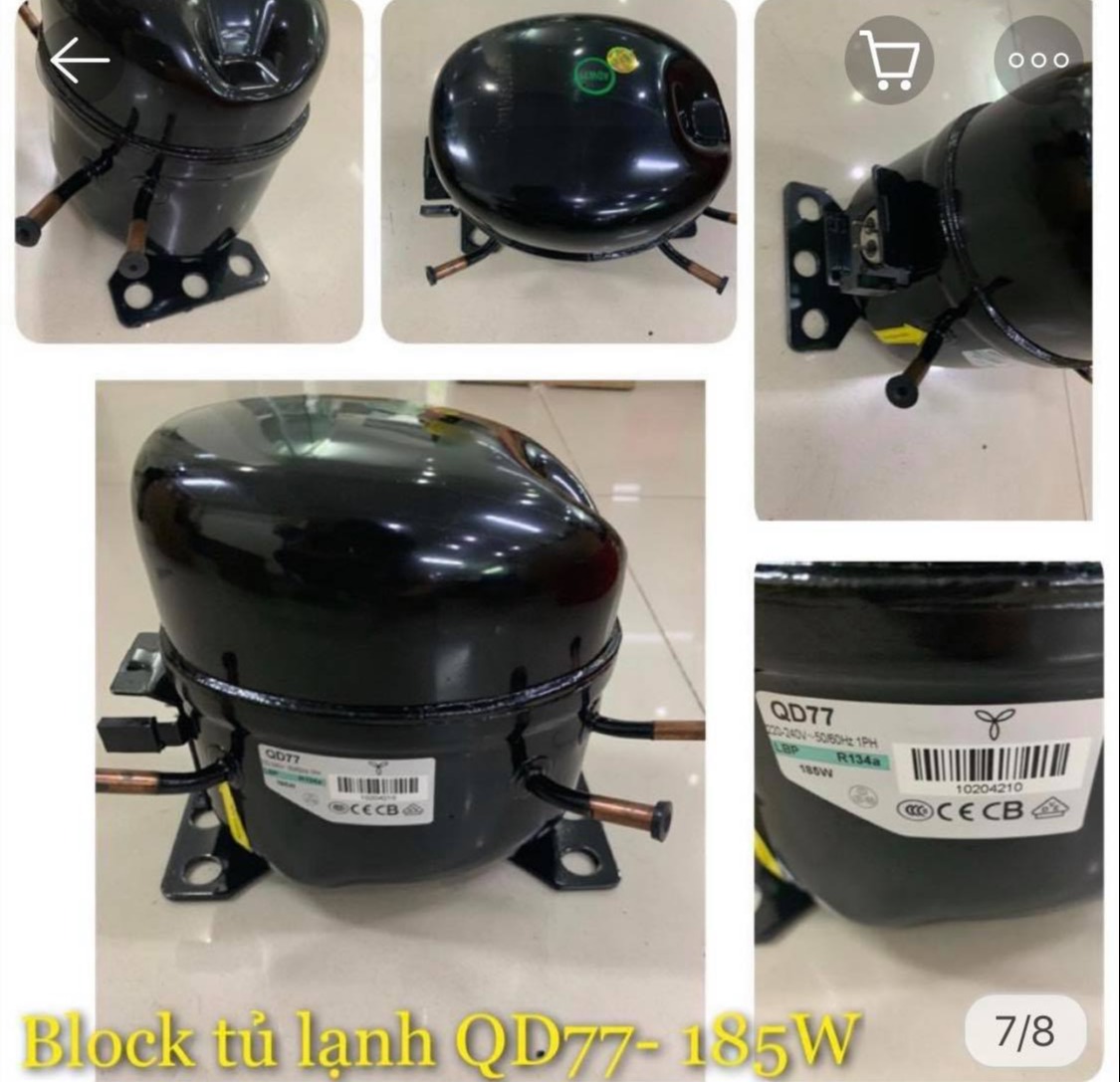 Block Tủ Lạnh QD77-185W(300L-350L)