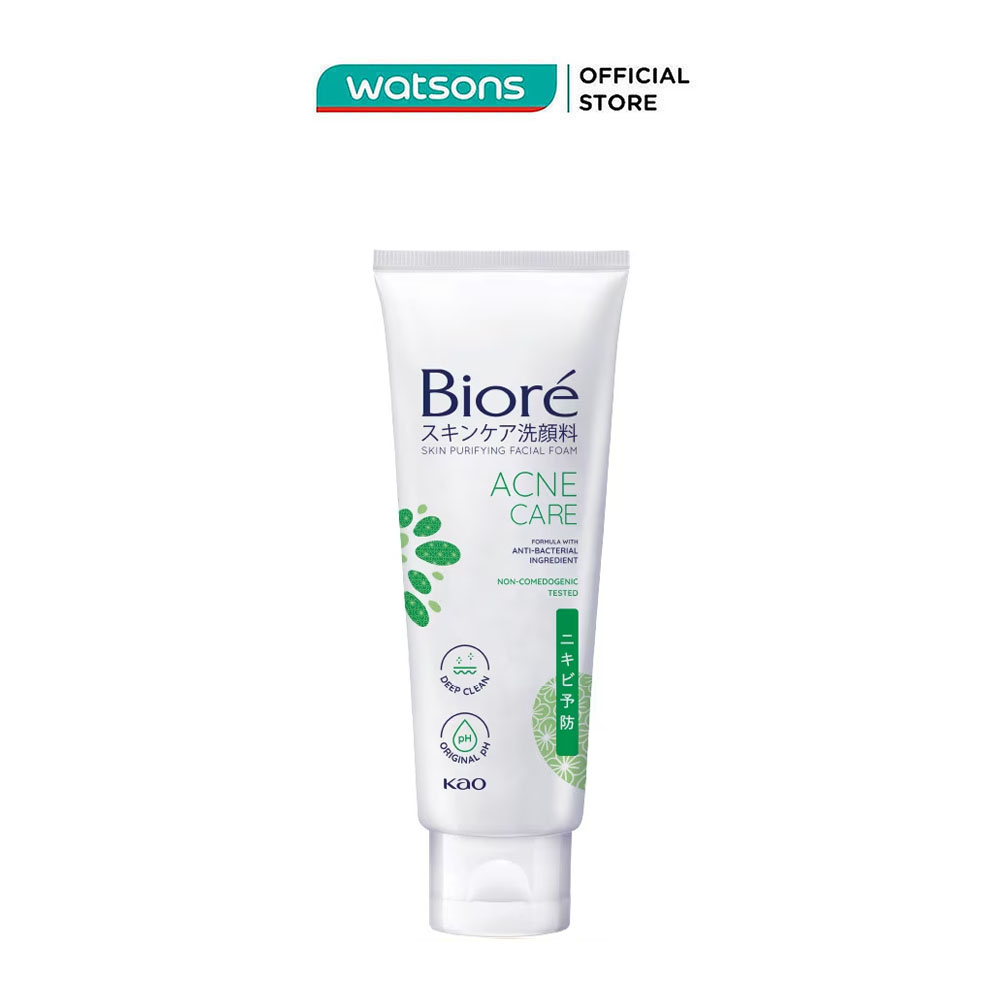 Sữa Rửa Mặt Biore Sạch Mụn & Kháng Khuẩn 100g