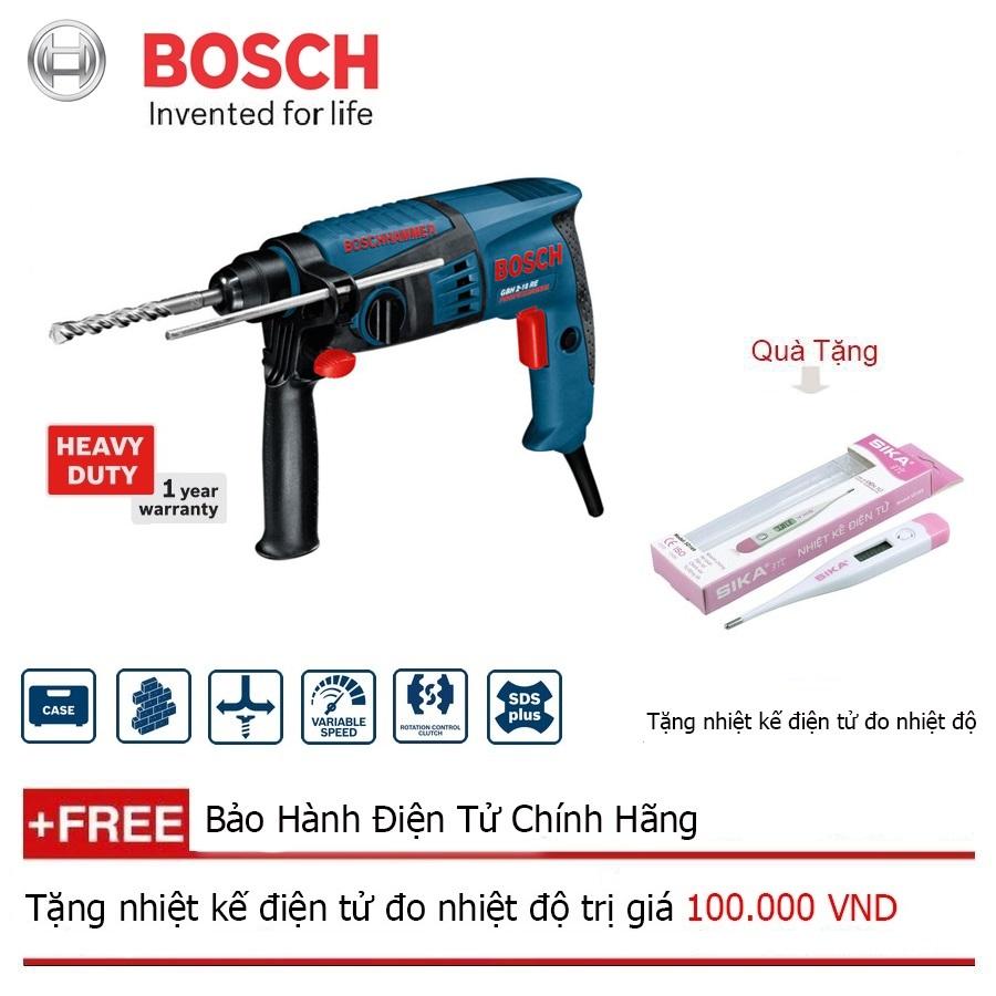 Máy khoan búa bosch gbh 2-20 re + quà tặng nhiệt kế điện tử