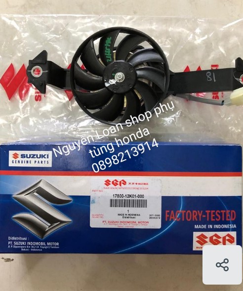 Quạt két nước xe satria raider zin chính hãng indo
