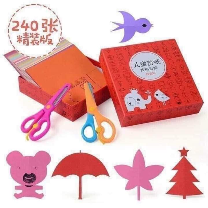 Hộp Cắt Giấy Thủ Công Tạo Hình Cho Bé