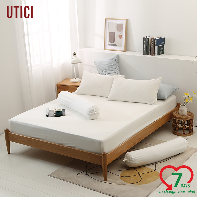 UTICI Bộ chăn ga gối(5 món) 100% cotton , 01 Ga trải giường ,02 Vỏ gối, 02 vỏ gối ôm.,6ft /1.5m*2m, 5ft/ 1.8m*2m , phong cách Nhiều màu