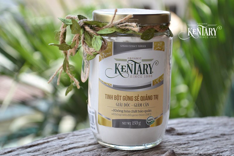 100g tinh bột gừng sẻ nguyên chất Kentary thanh lọc cơ thể giảm cân tăng sức đề kháng - ĐỒ ĂN VẶT