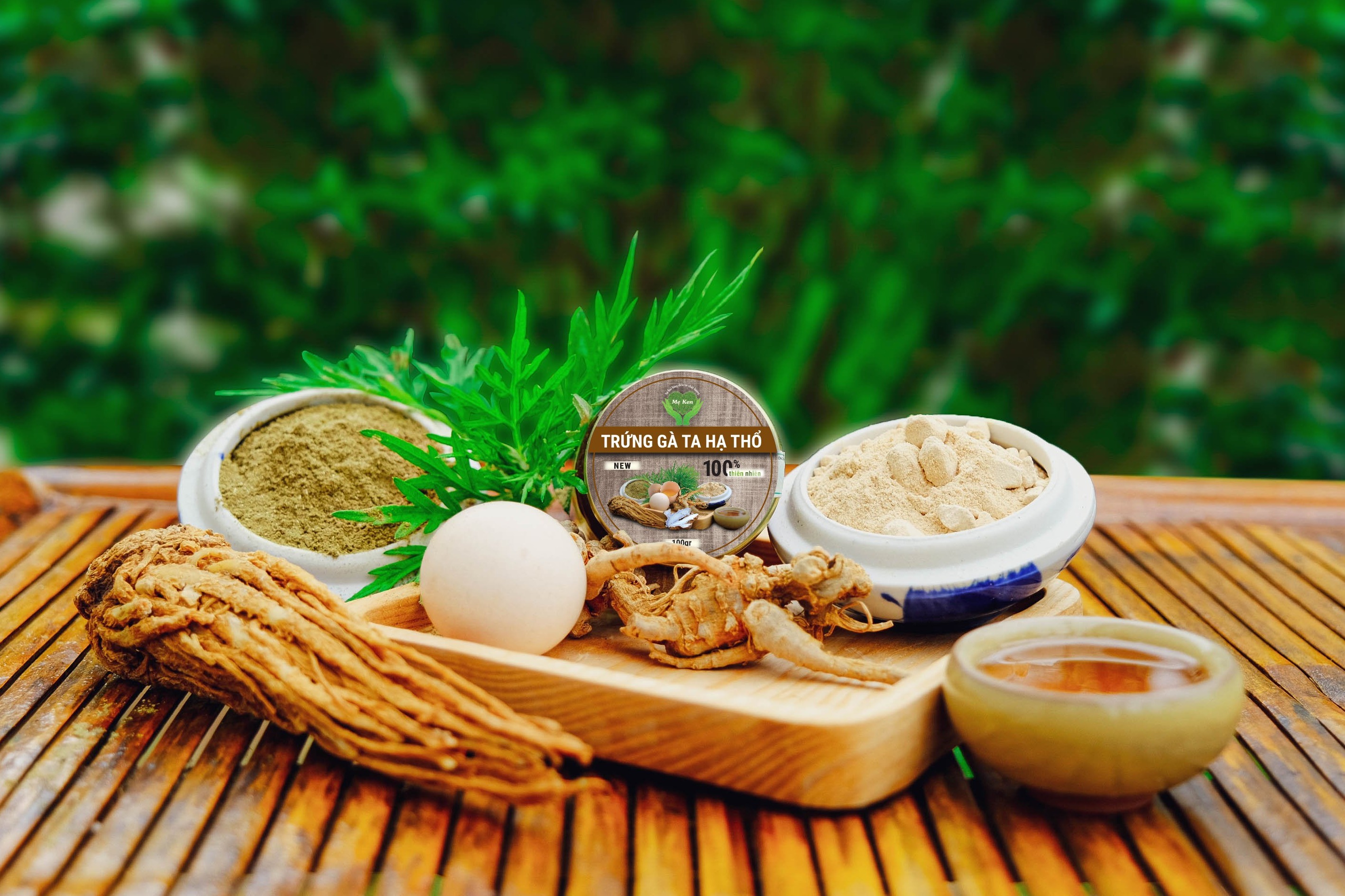 [HCM]Trứng gà ta hạ thổ Mẹ Ken- Chai 100ml dùng để đắp nạ xông hơ làm đẹp sau sinh hoặc uống bồi bổ lợi sữa