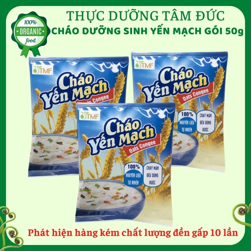 Cháo yến mạch dưỡng sinh Tâm Minh Foods gói 50g