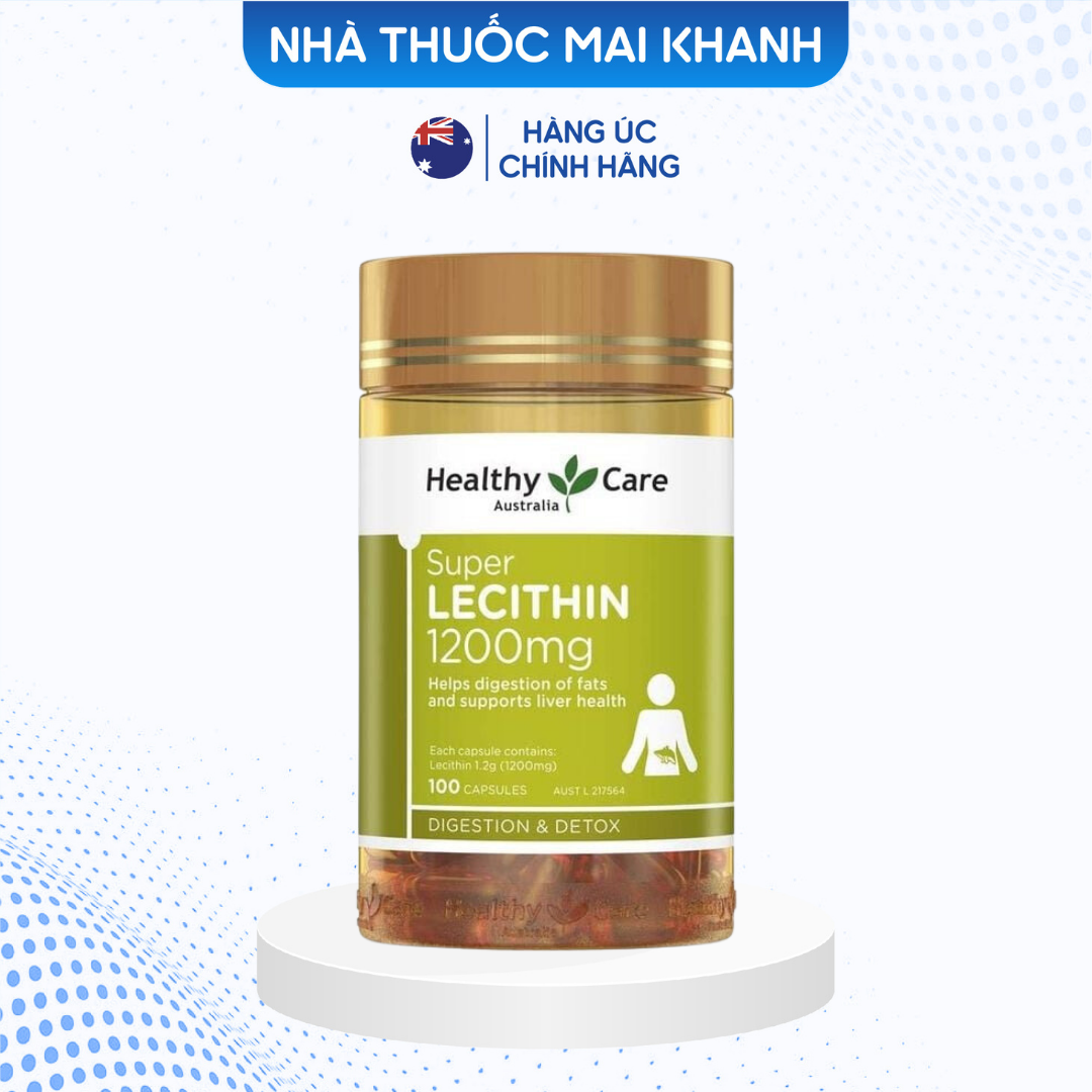 Mầm đậu nành úc healthy care superlecithin 100viên