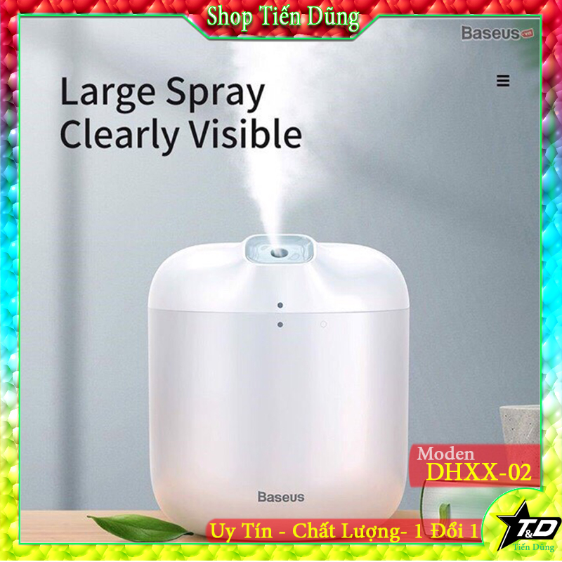 Máy phun sương baseus DHXX 02max 600ml có đèn led hay máy tạo ẩm baseus dhxx 02 chính hãng
