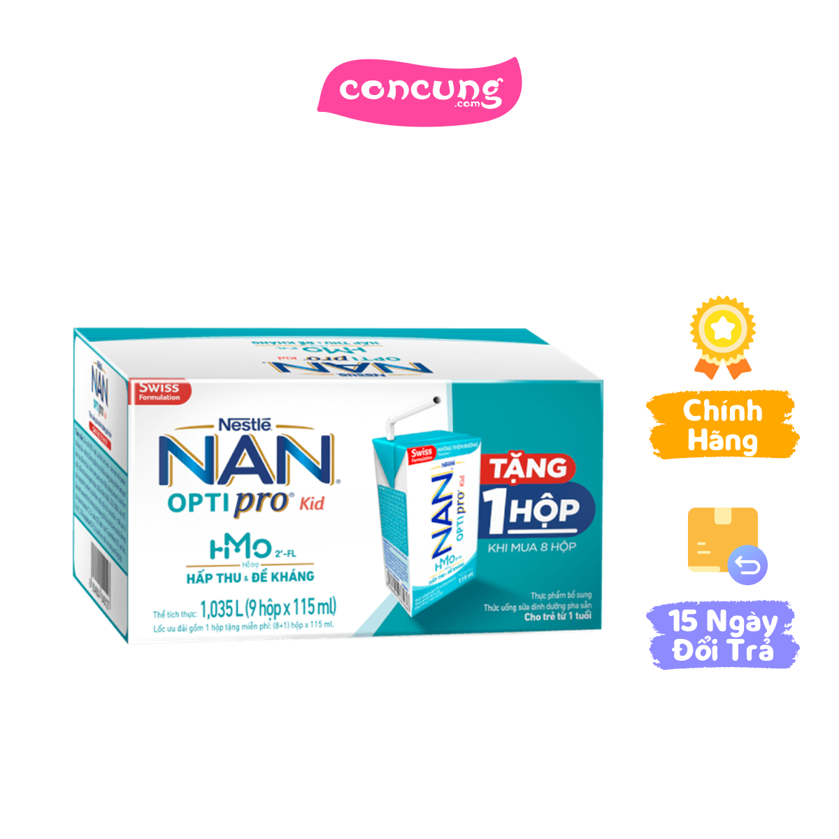 Thực phẩm bổ sung Nestlé NAN OPTIPRO Kid 115ml 8+1