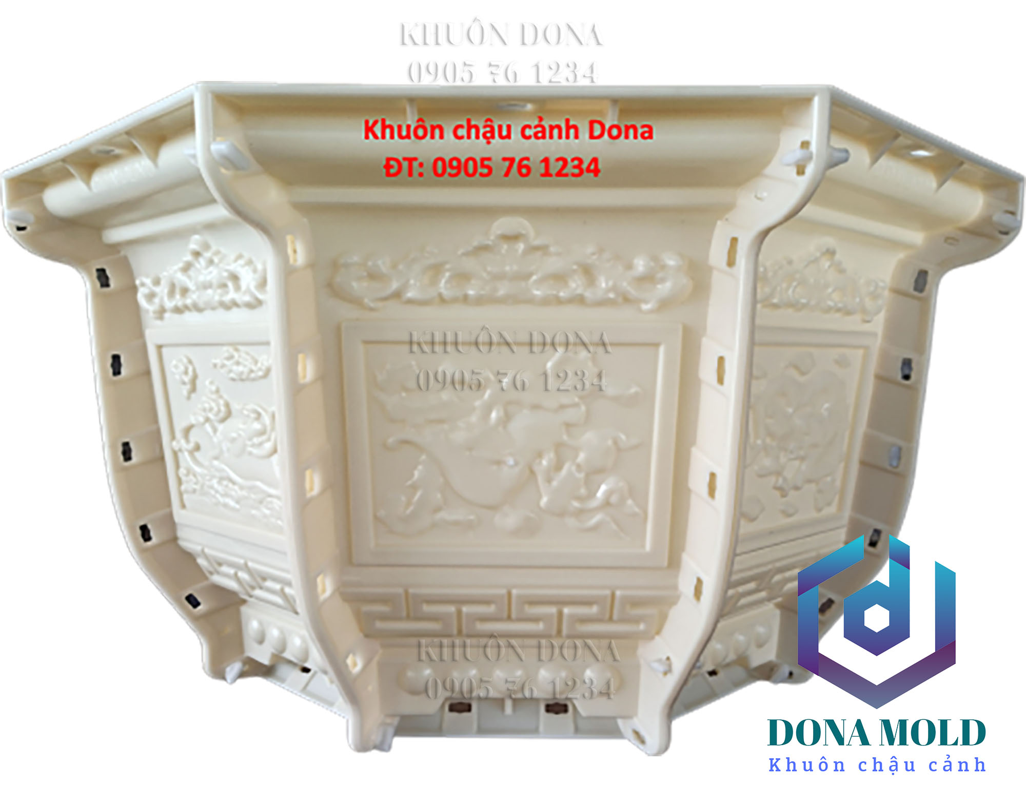 Khuôn Đúc Chậu Cảnh ABS Bát Giác 79 cm, cao 45 cm(không đôn). Nhựa ABS cao cấp