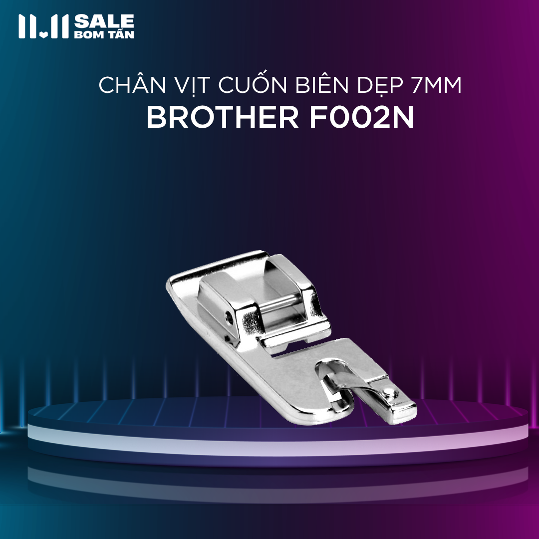 [HCM] Chân vịt cuốn biên hẹp máy điện tử Brother (7mm) F002N