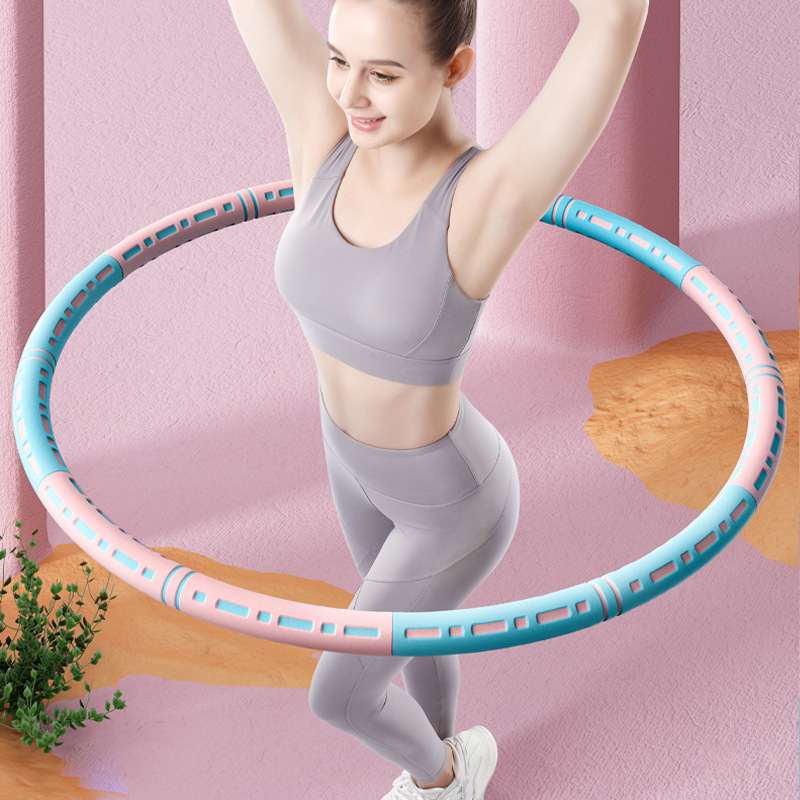 Vòng Lắc Eo Giảm Mỡ Bụng Hula Foam Lõi Thép Có Thể Tháo Rời Tiện Lợi. Chính Hãng SUNO.