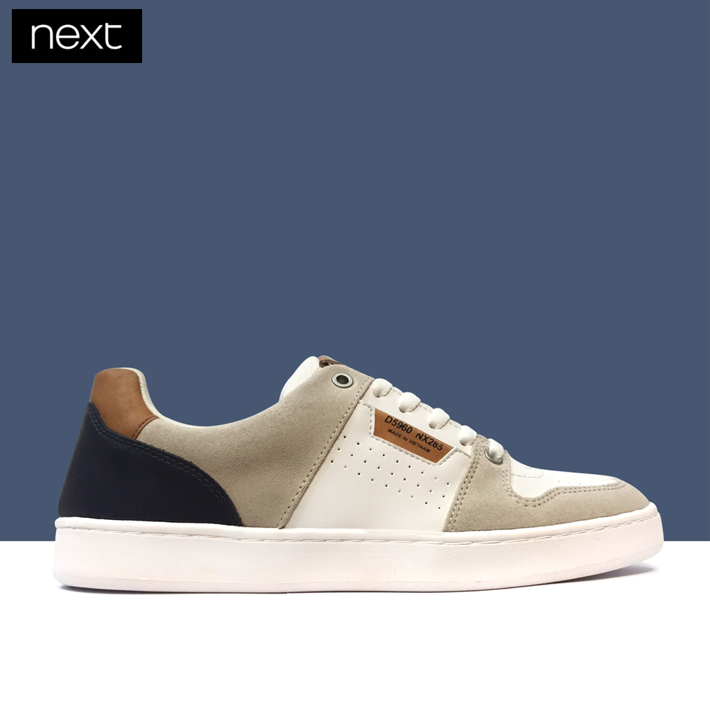 Giày sneakers basic cho nam da bò cao cấp xuất anh chính hãng next sport