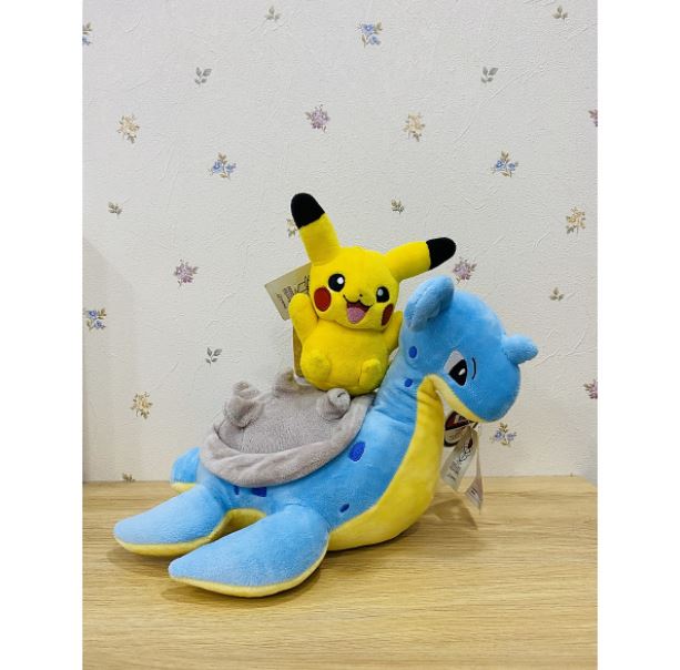 Gấu bông Pokemon Lapras + tặng bộ thẻ bài Pokemon cao cấp