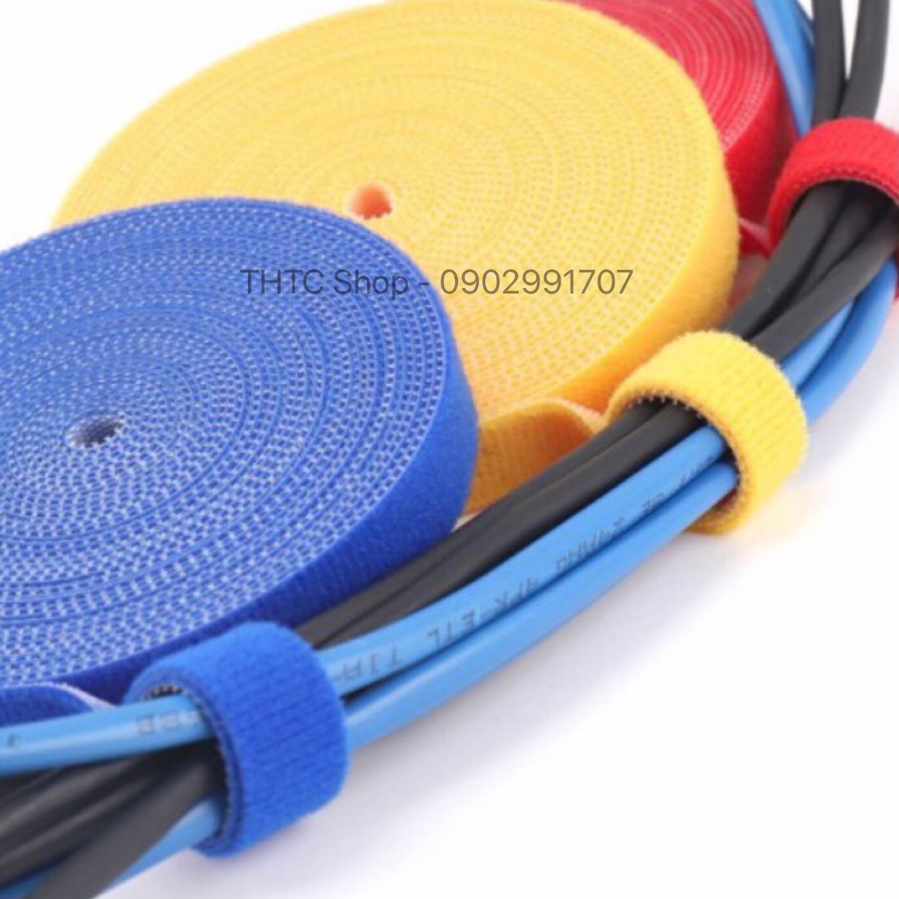 Dây Velcro 2.0cm – Dây khóa dán 2 mặt dung để bó, cố định cáp, dây điện, dây phím chuột,…