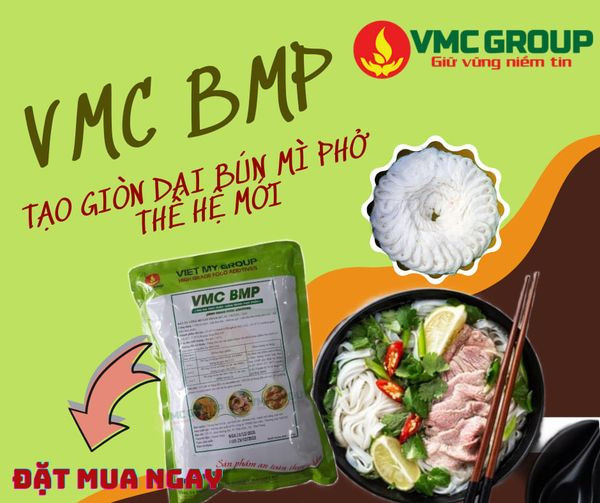 Gói 1 kg vmc bmp phụ gia tạo giòn dai bún mì phở thế hệ mới