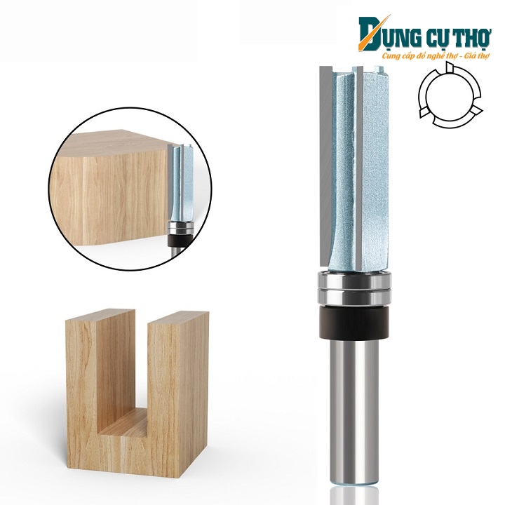 Mũi soi gỗ phay nền 3 cánh cốt 12.7mm