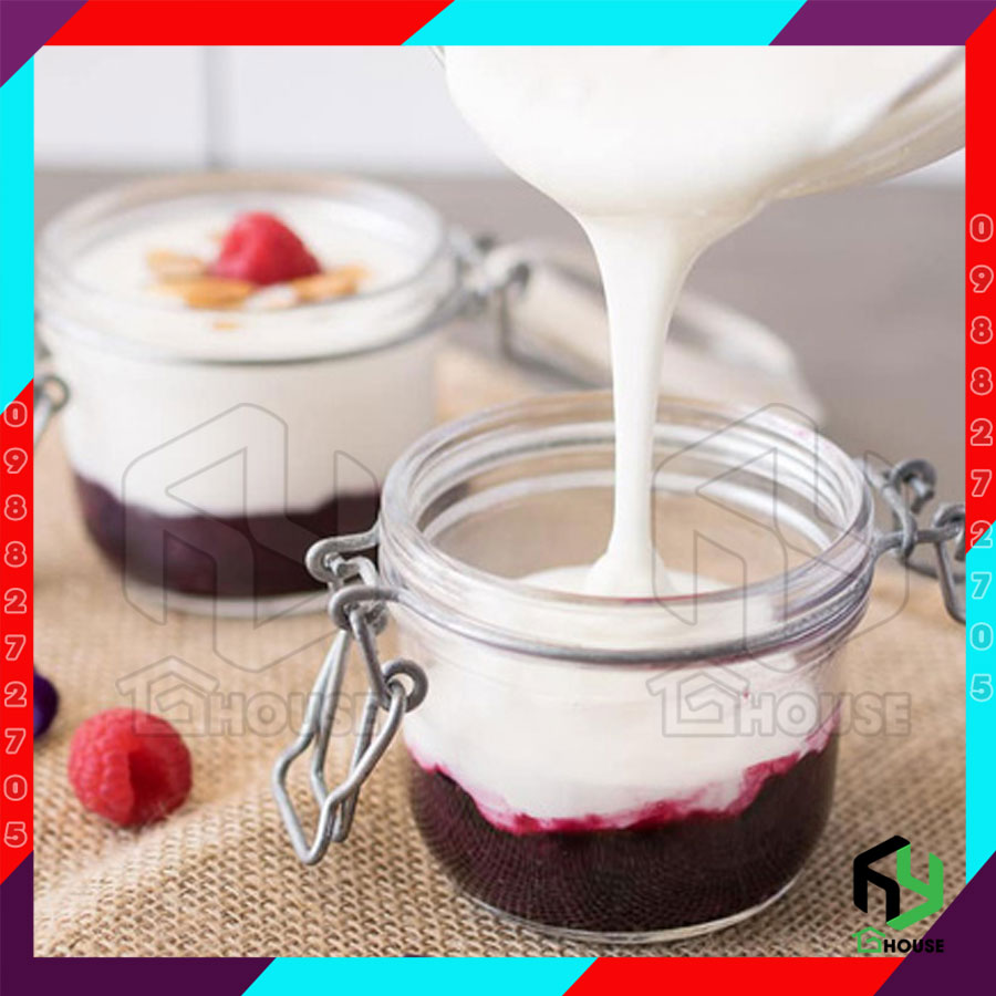 [Chính hãng] Hũ thủy tinh nắp cài FIDO khóa kim loại - Bormioli Rocco - 130ml - Siêu kín hơi - Glass jar with airtight lid