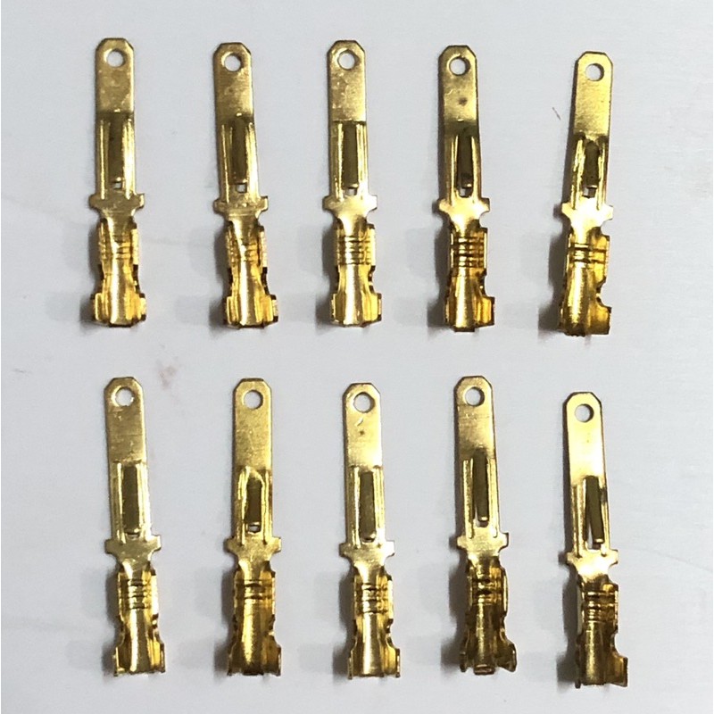 100 ĐẦU COS GHIM ĐỰC - CÁI 2.8 NHỎ CHO Ô TÔ,XE MÁY BẰNG ĐỒNG