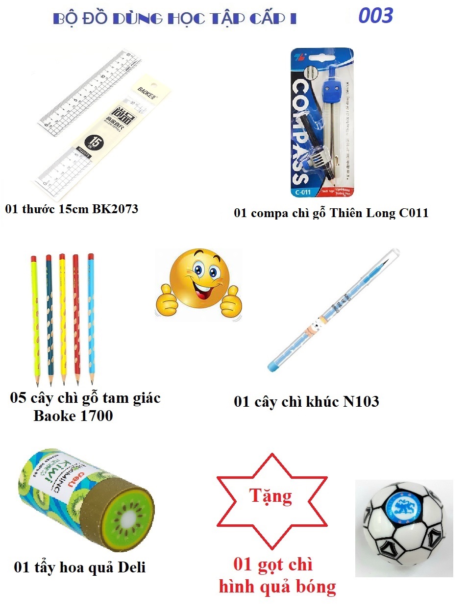Bộ đồ dùng học tập về chì cấp i - 003