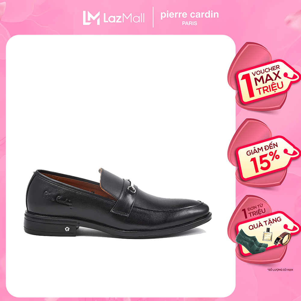 Giày Tây Nam Pierre Cardin Horsebit Loafer Cổ điển Đế Đúc Cao Su Độc Quyền, Chất Liệu Da Bò Thật Nhập Khẩu, Kết Hợp Khóa Kim Loại Hình Móng Ngựa Làm Điểm Nhấn PCMFWL 797