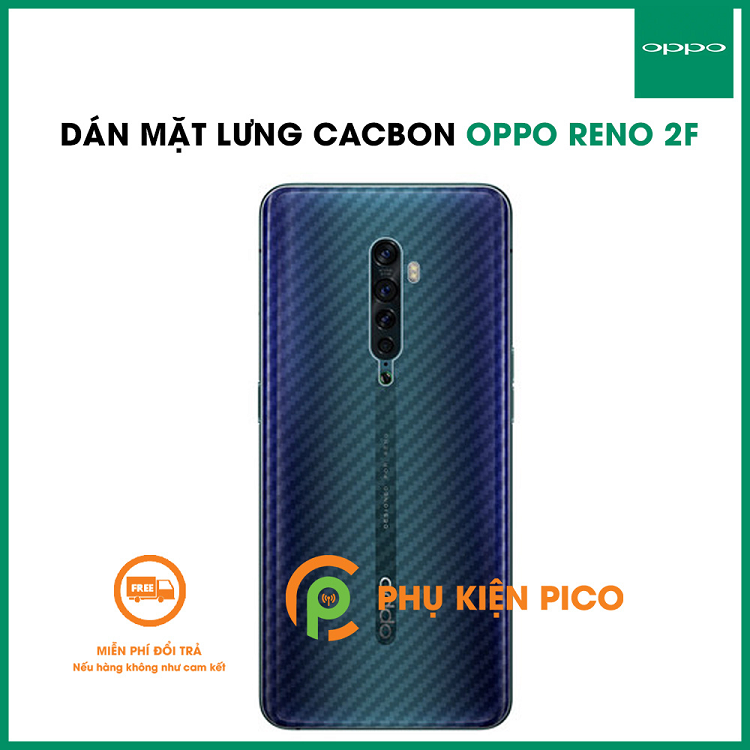Miếng Dán Vân Carbon Chống Trầy Cho Điện Thoại OPPO Reno2 F