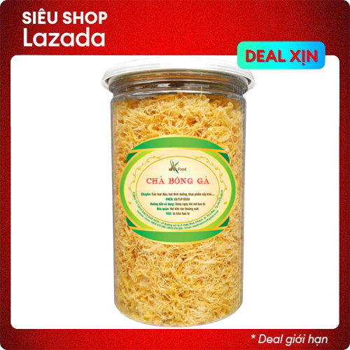 250G CHÀ BÔNG GÀ LOẠI CAO CẤP ĐƯỢC LÀM TỪ 100% THỊT GÀ TƯƠI - ĐẢM BẢO VỆ SINH ATTP