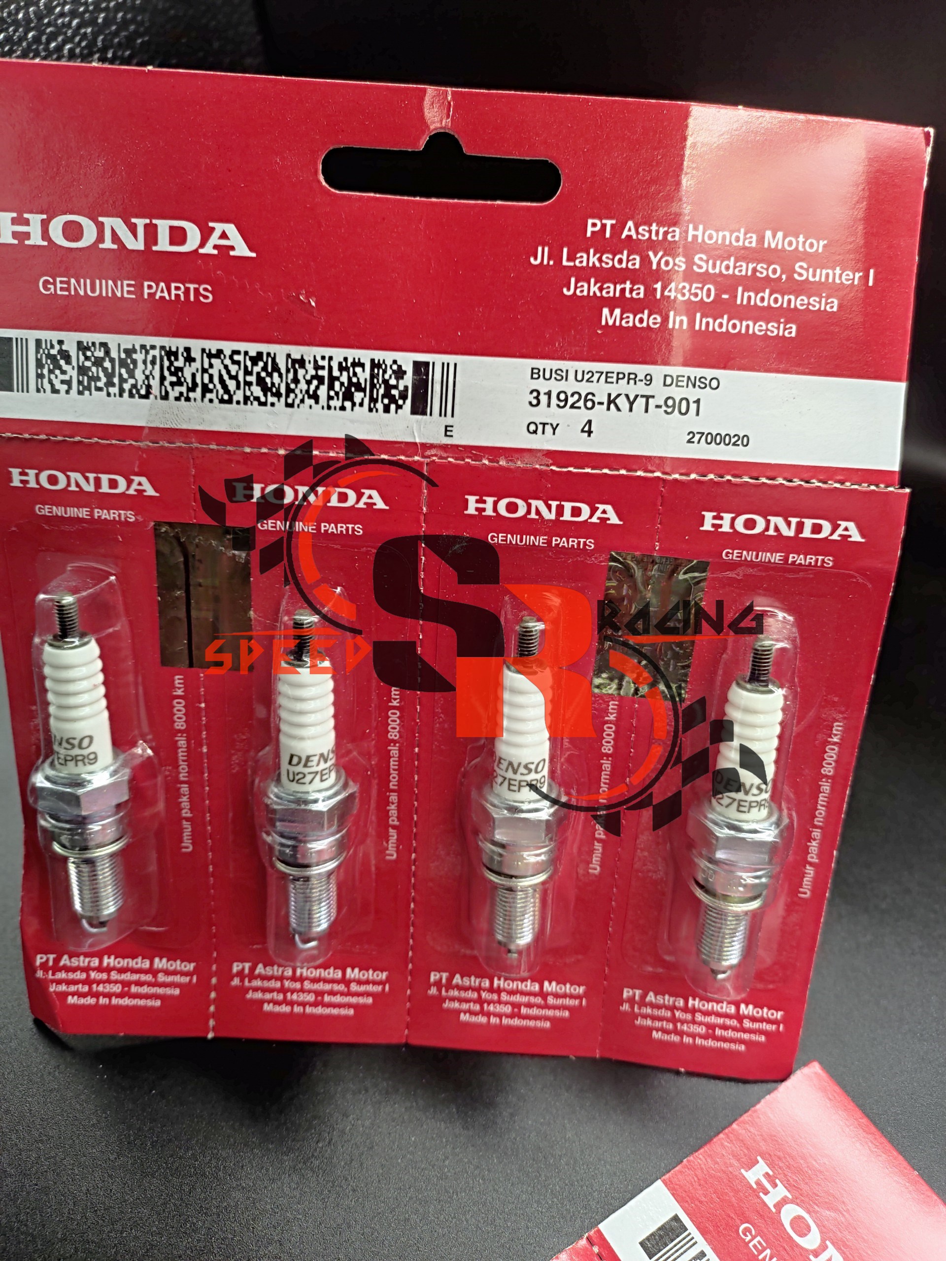 [HCM]BUGI HONDA DENSO U27EPR-9 31926-KYT-901 CHO VARIO 110 125 150