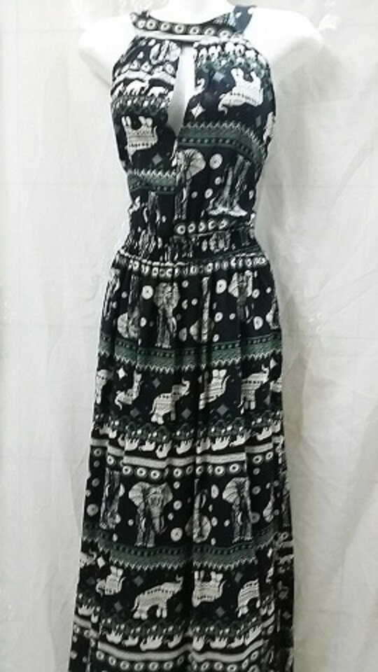 Đầm Maxi vải Tôn