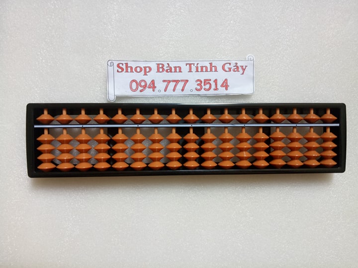 Combo 10 bàn tính soroban màu nâu 17 cột 410K, chất liệu nhựa cứng, trơn dễ gảy làm cho việc tính toán nhanh hơn