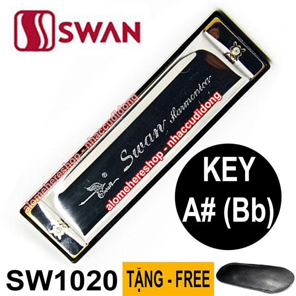 Kèn harmonica Swan SW1020 Key F# (Gb) Bạc