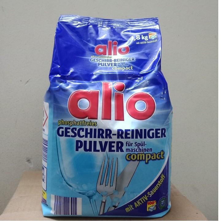 Bột rửa bát Alio túi 1,8 kg dùng cho máy ( hàng nội địa Đức )