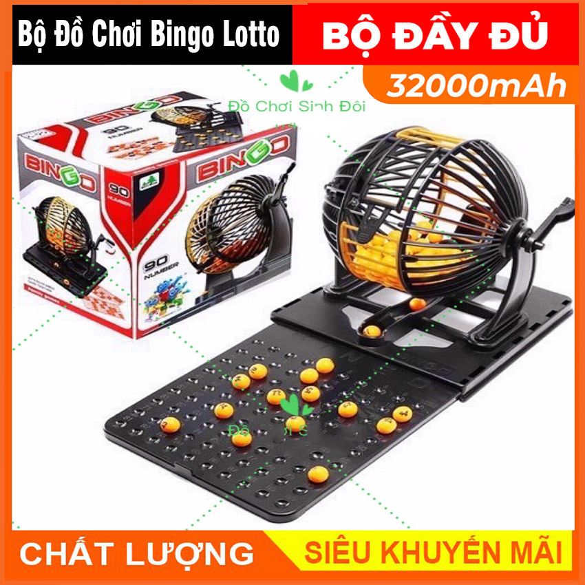 Bộ cờ lô tô lồng quay bingo loại lớn bằng sắt / nhựa cao cấp - loto 90 số, 75 số, lồng quay xổ số, lồng cầu quay số lô tô đồ chơi tết boardgame - đồ chơi trẻ em