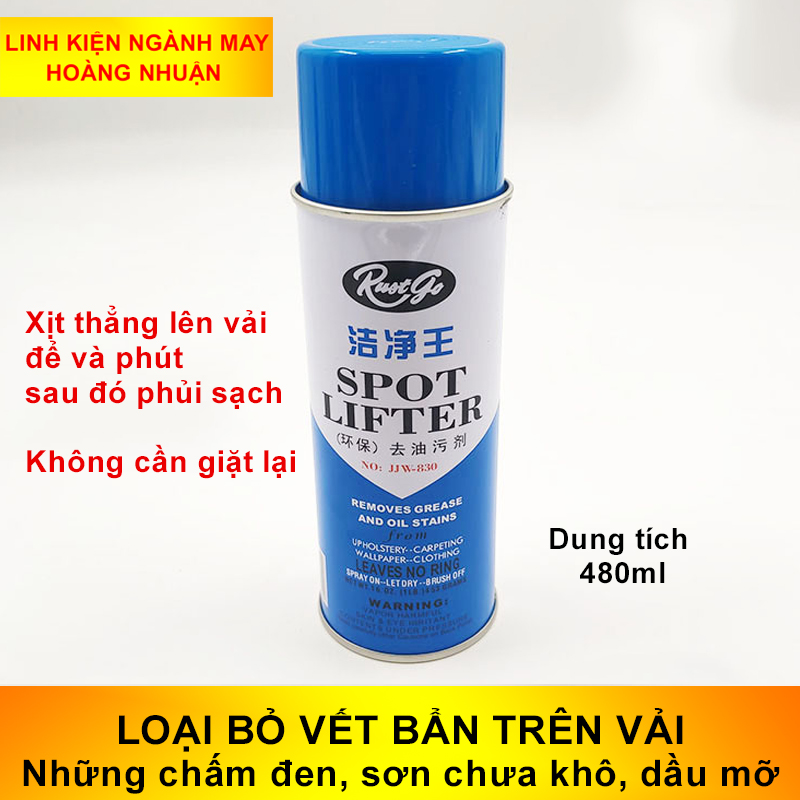 [HCM]Xịt tẩy dầu trên vải Rustgo 830 Dung tích 480ml Loại bỏ hết vết bẩn nào trên vải vóc như những chấm đen sơn chưa khô vết bẩn dầu mỡ