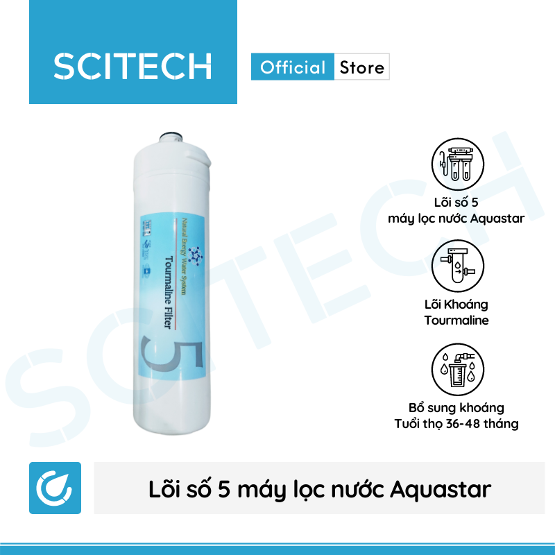 Lõi Tourmaline - Lõi số 5 máy lọc nước Nano Aquastar