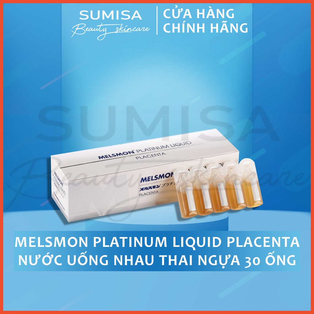 Melsmon platinum liquid placenta nước uống nhau thai ngựa 30 ống