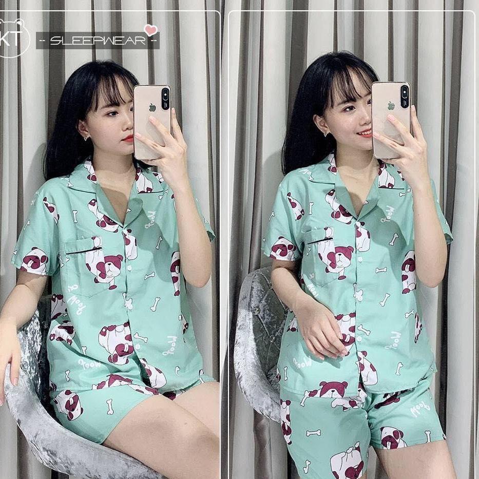 Huyen Trang Fashion Bộ Đồ Pijama Ngắn Kate Đẹp Đồ Ngủ Mẫu Hoạt Hình Size 30 đên 55kg