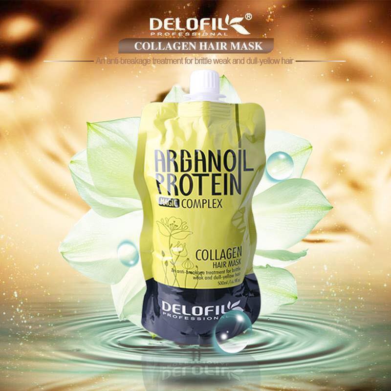 Hấp dầu Delofil Arganoil Protein siêu mượt 500ml