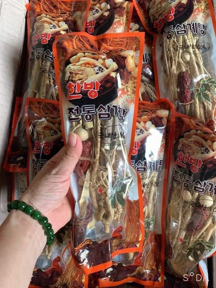 GIA VỊ SÂM KHÔ HẦM GÀ THƯỢNG HẠNG HÀN QUỐC GÓI 100G