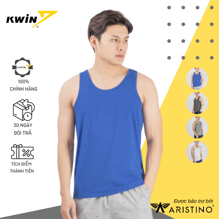 Áo Tanktop Nam Kwin - Áo Ba Lỗ Nam Cao Cấp Thấm Hút Mồ Hôi Dễ Vận Động - mềm mại, thoáng mát, thấm hút mồ hôi và thoát ẩm tốt- KTT005S9